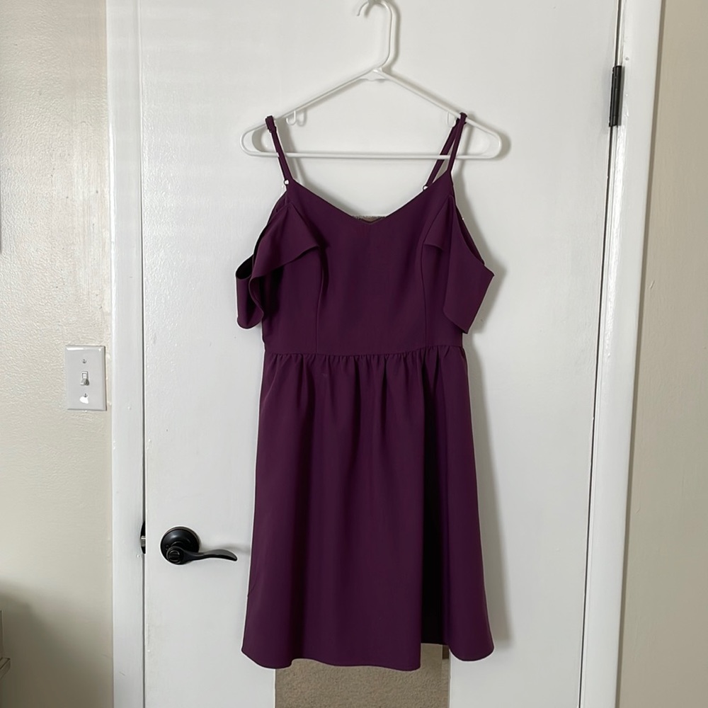TRULY POPPY Carolina Cold Shoulder Dress